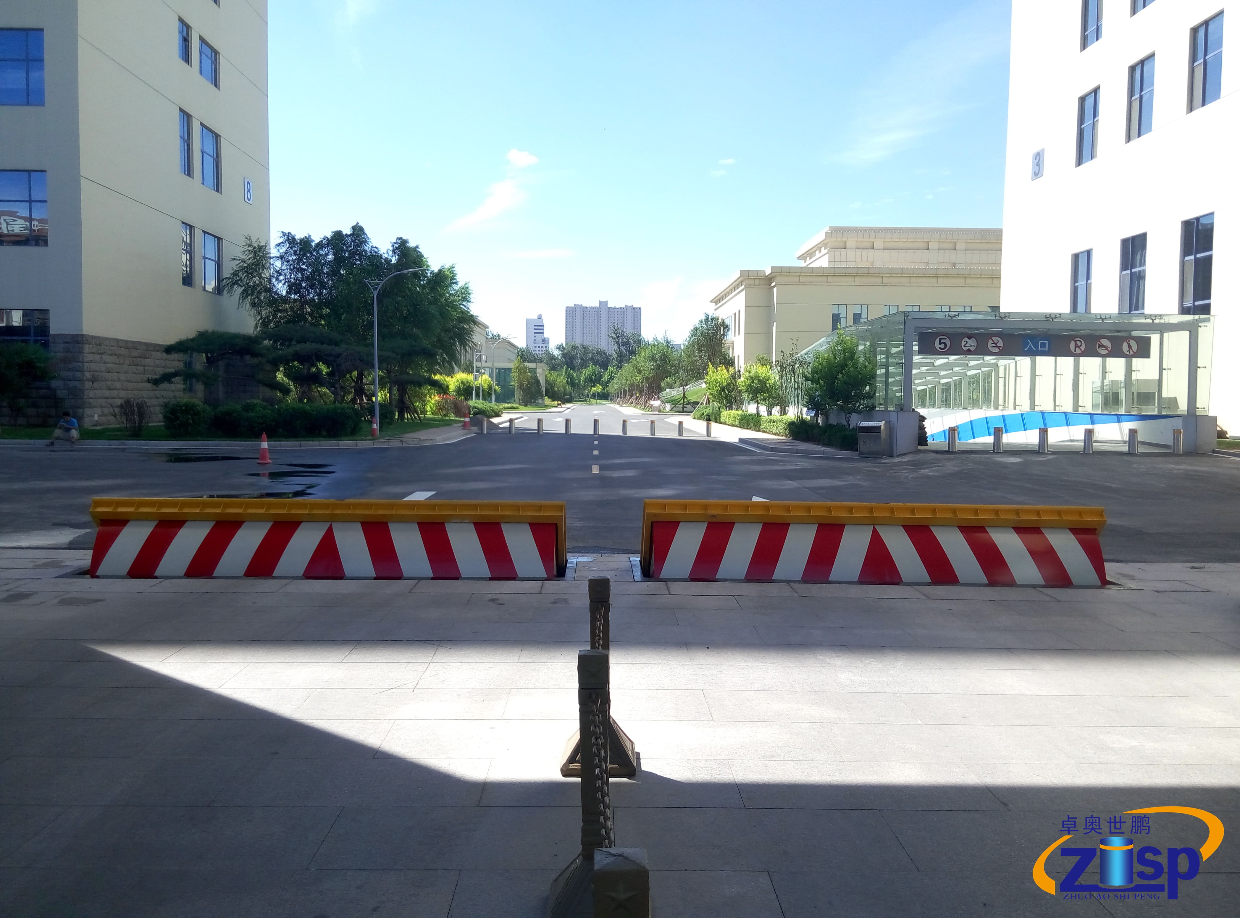 Wedge Vehicle Barrier in airport by zasp